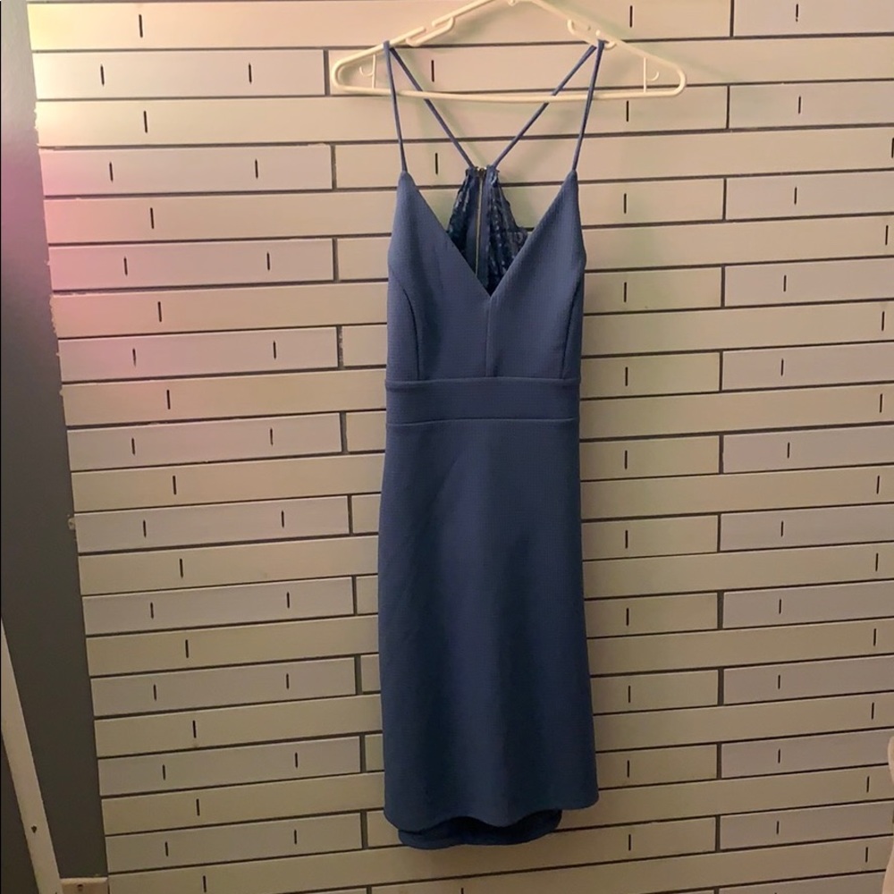 Blue iris dress
